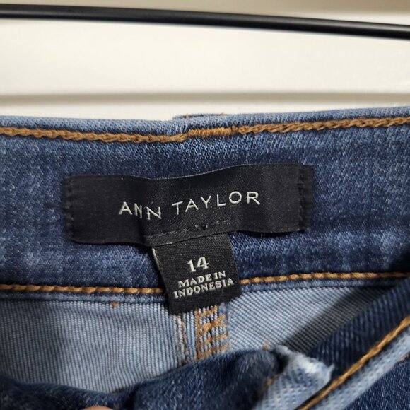 ANN TAYLOR Womens SZ 14 The Skinny Ankle Modern Fit Jeans - Picture 7 of 8